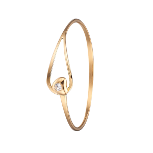 Køb Christina jewelry & watches - Open Heart Cuff bangler large goldpl. - Modelnr.: 601-G-HEART-L hos Guldsmed Smeds