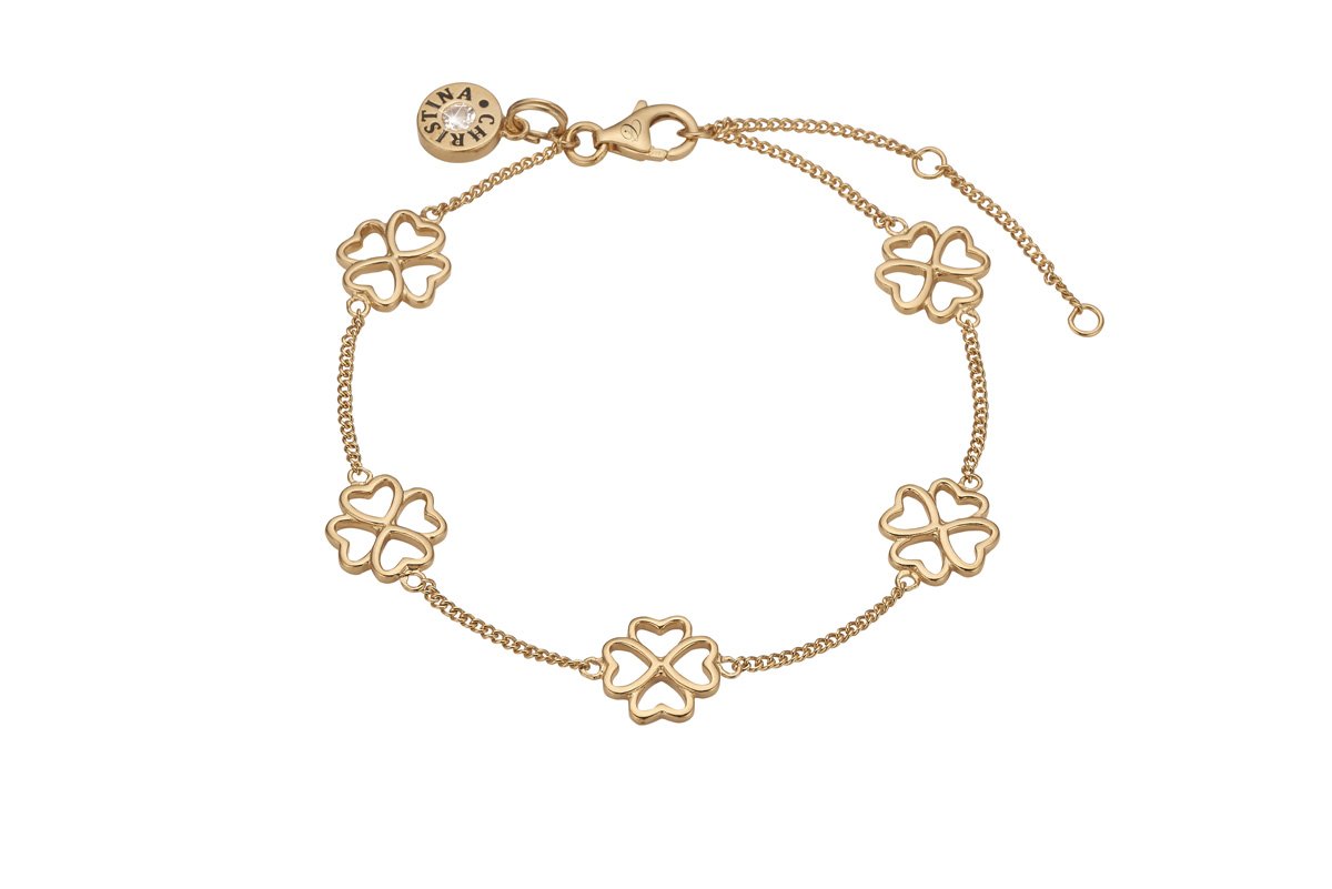 Køb Christina jewelry & watches - Foursome, bracelet, goldpl silver - Modelnr.: 601-G07 hos Guldsmed Smeds