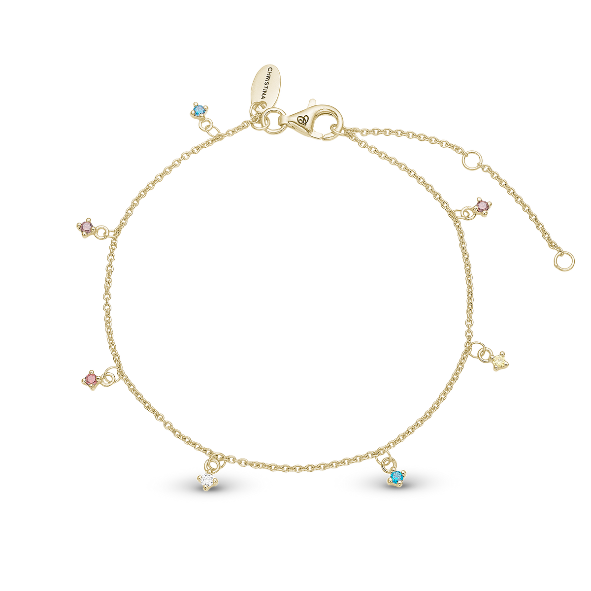Christina Rainbow armbånd i forgyldt sølv – model 610-G40