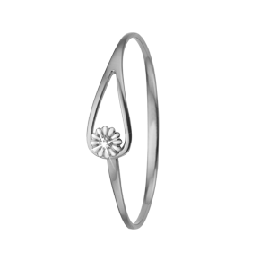 Køb Christina Jewelry & Watches - Topaz Marguerite Cuff bangle, silver, medium - Model: 601-S-Marguerit- hos Guldsmed Smeds