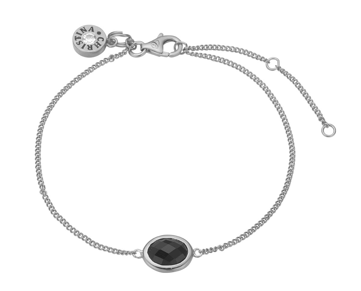 Køb Christina jewelry & watches - Black Onyx, bracelet, silver - Modelnr.: 601-S03-black hos Guldsmed Smeds