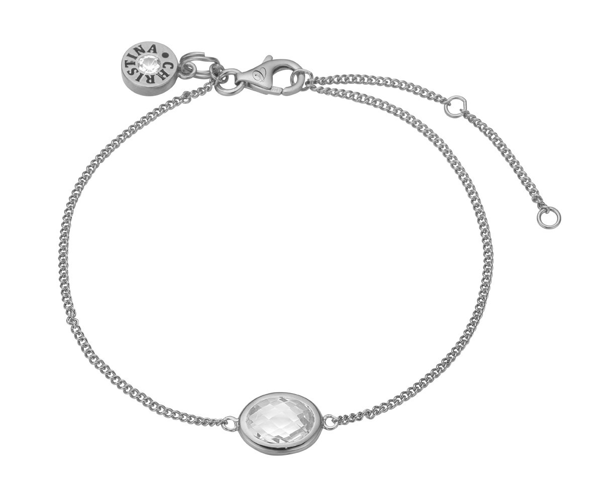 Køb Christina jewelry & watches - White Crystal, bracelet, silver - Modelnr.: 601-S03-white hos Guldsmed Smeds