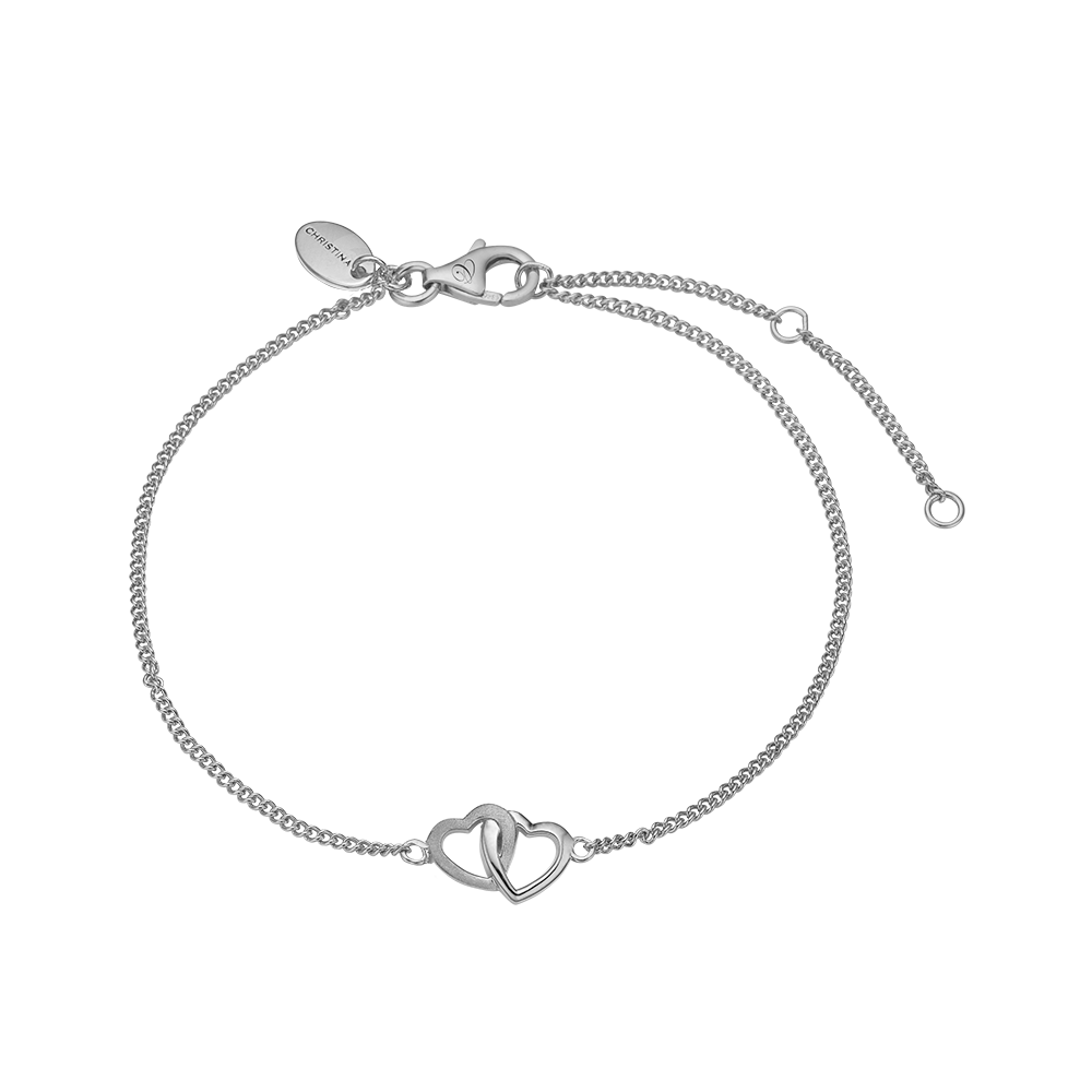 Køb Christina Jewelry & Watches - Double Hearts, silver - Model: 601-S21 hos Guldsmed Smeds