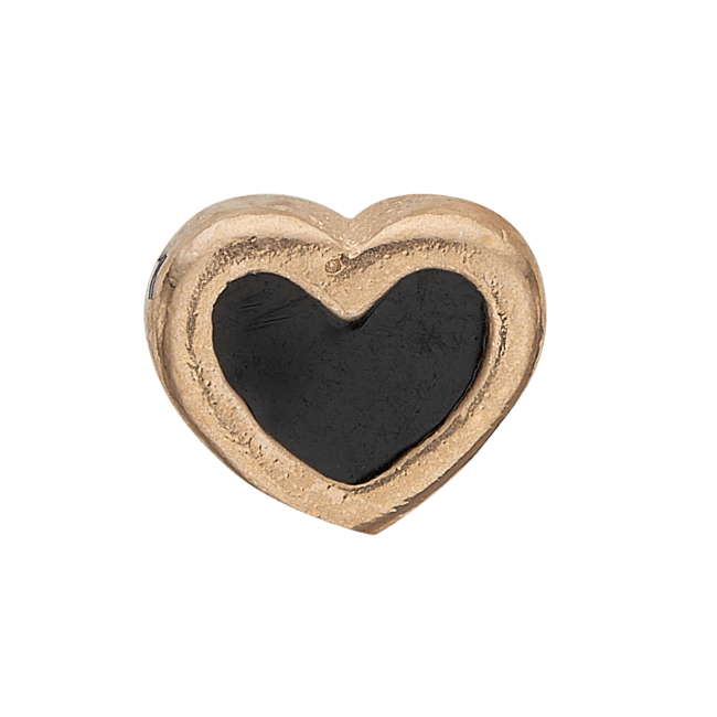 Køb Christina jewelry & watches - Black Enamel Heart, gold pl - Modelnr.: 603-G4 hos Guldsmed Smeds