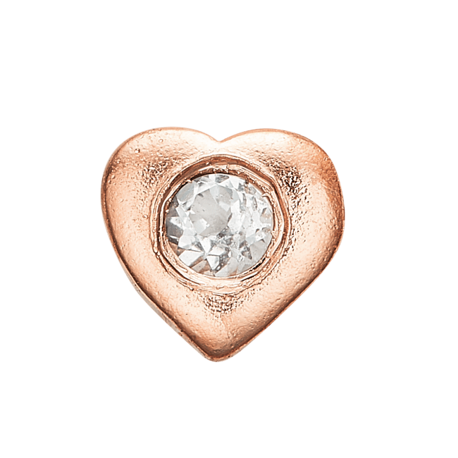 Køb Christina Elements - Topaz Heart, rosa forgyldt - Modelnr: 603-R1 hos Guldsmed Smeds