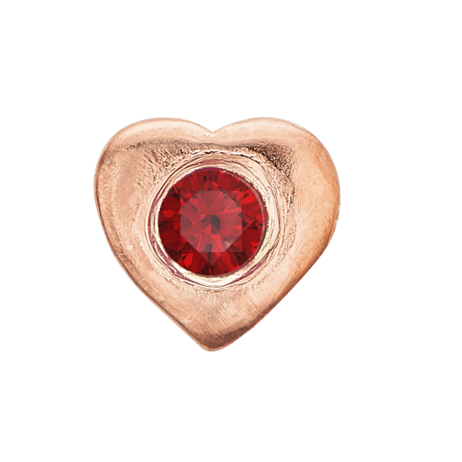 Køb Christina jewelry & watches - Collect Ruby Heart rose gold pl - Modelnr.: 603-R2 hos Guldsmed Smeds