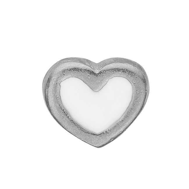 Køb Christina jewelry & watches - Collect White Enamel Heart silver - Modelnr.: 603-S3 hos Guldsmed Smeds