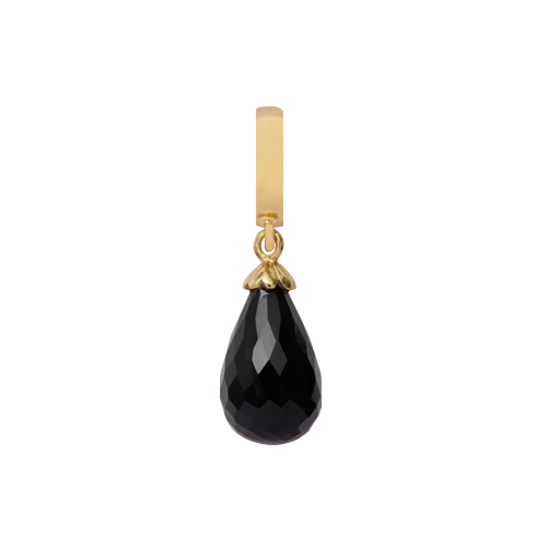 Køb Christina jewelry & watches - Black Onyx drop gold - Modelnr.: 610-G01Black hos Guldsmed Smeds