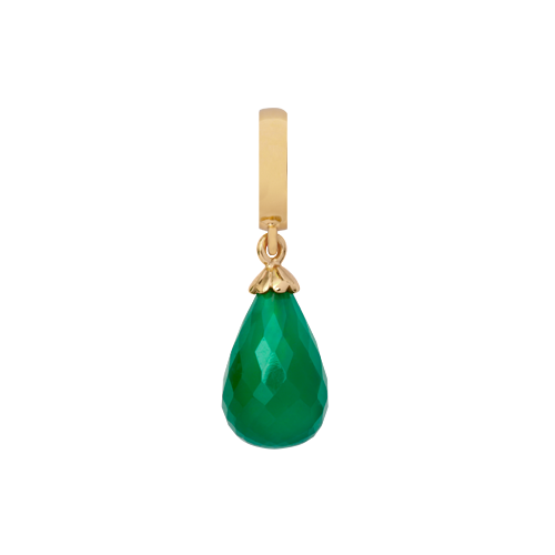 Køb Christina jewelry & watches - Green Onyx drop gold - Modelnr.: 610-G01Green hos Guldsmed Smeds