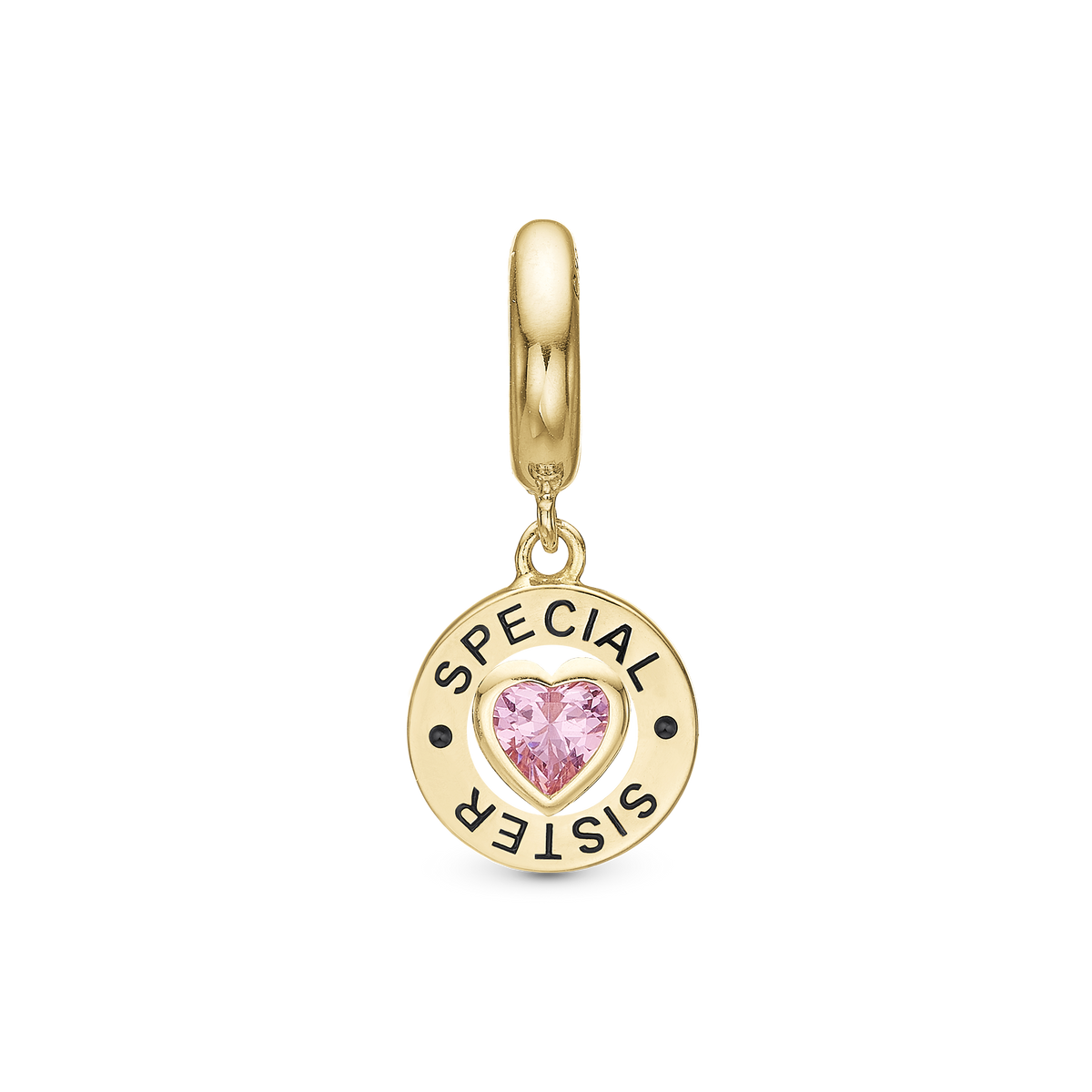 Christina Special Sister charm i forgyldt sølv – model 610-G117