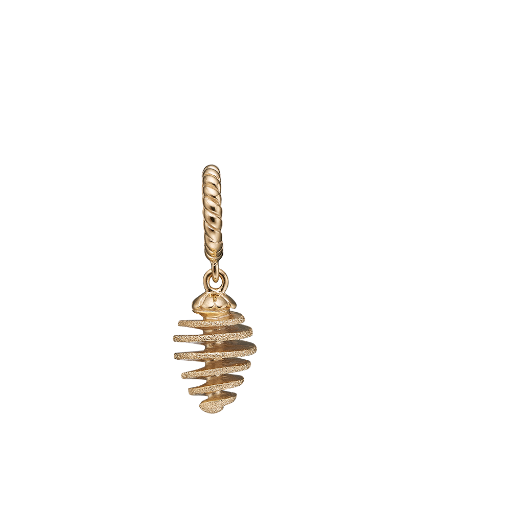 Køb Christina Jewelry & Watches - Charm, Twisted Drop, forgyldt sølv - Modelnr.: 610-G71 hos Guldsmed Smeds