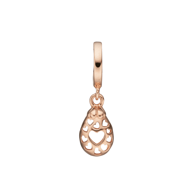 Køb Christina Collect Charm - Secret Hearts, rose goldpl silver - Modelnr: 610-R58 hos Guldsmed Smeds