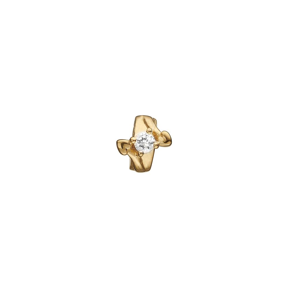 Køb Christina Jewelry & Watches - With Love, stopper charm, goldpl silver - Model: 623-G208 hos Guldsmed Smeds