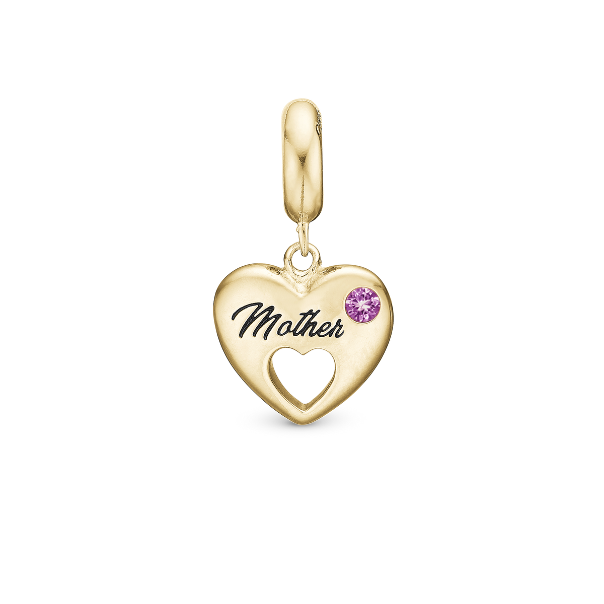 Christina Mother hænger-charm 4 mm i forgyldt sølv – model 623-G292