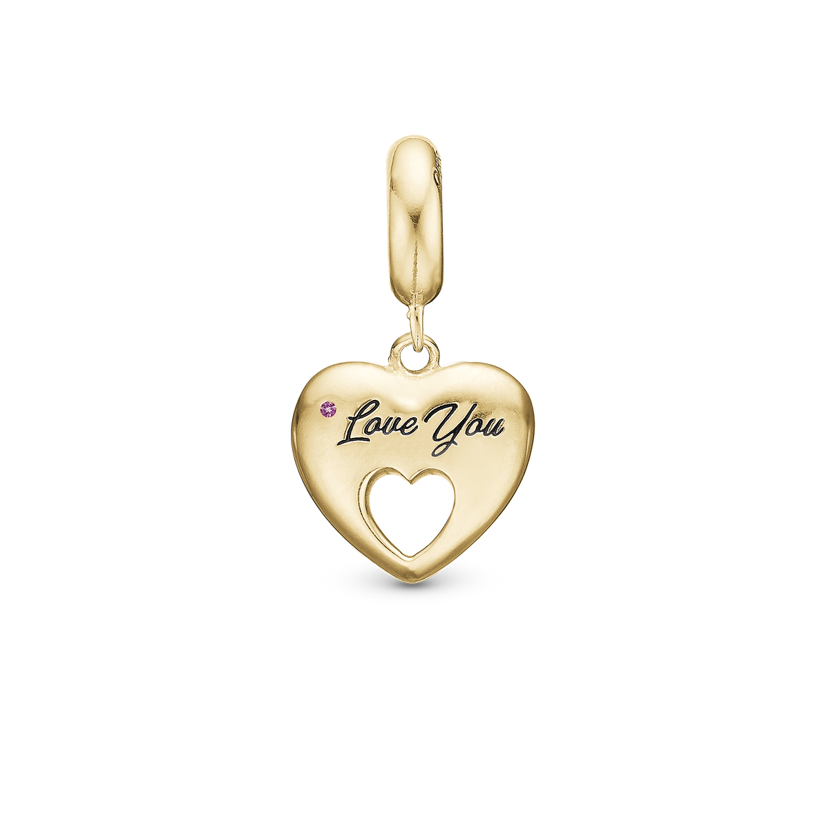 Christina Mother hænger-charm 4 mm i forgyldt sølv – model 623-G292 – billede 2
