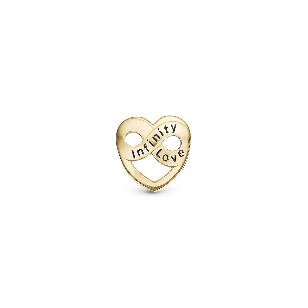Christina Infinity Love charm 4 mm i forgyldt sølv – model 623-G308