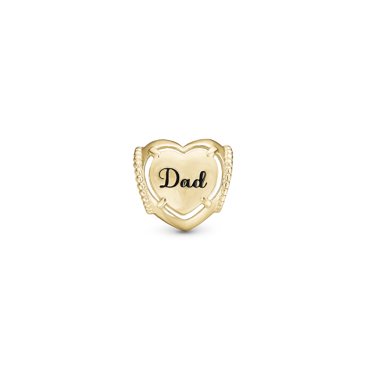 Christina Dad charm 4 mm i forgyldt sølv – model 623-G310DAD – billede 2