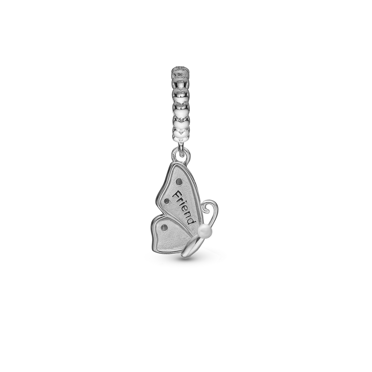 Christina Butterfly Friend charm 4 mm i sølv – model 623-S291