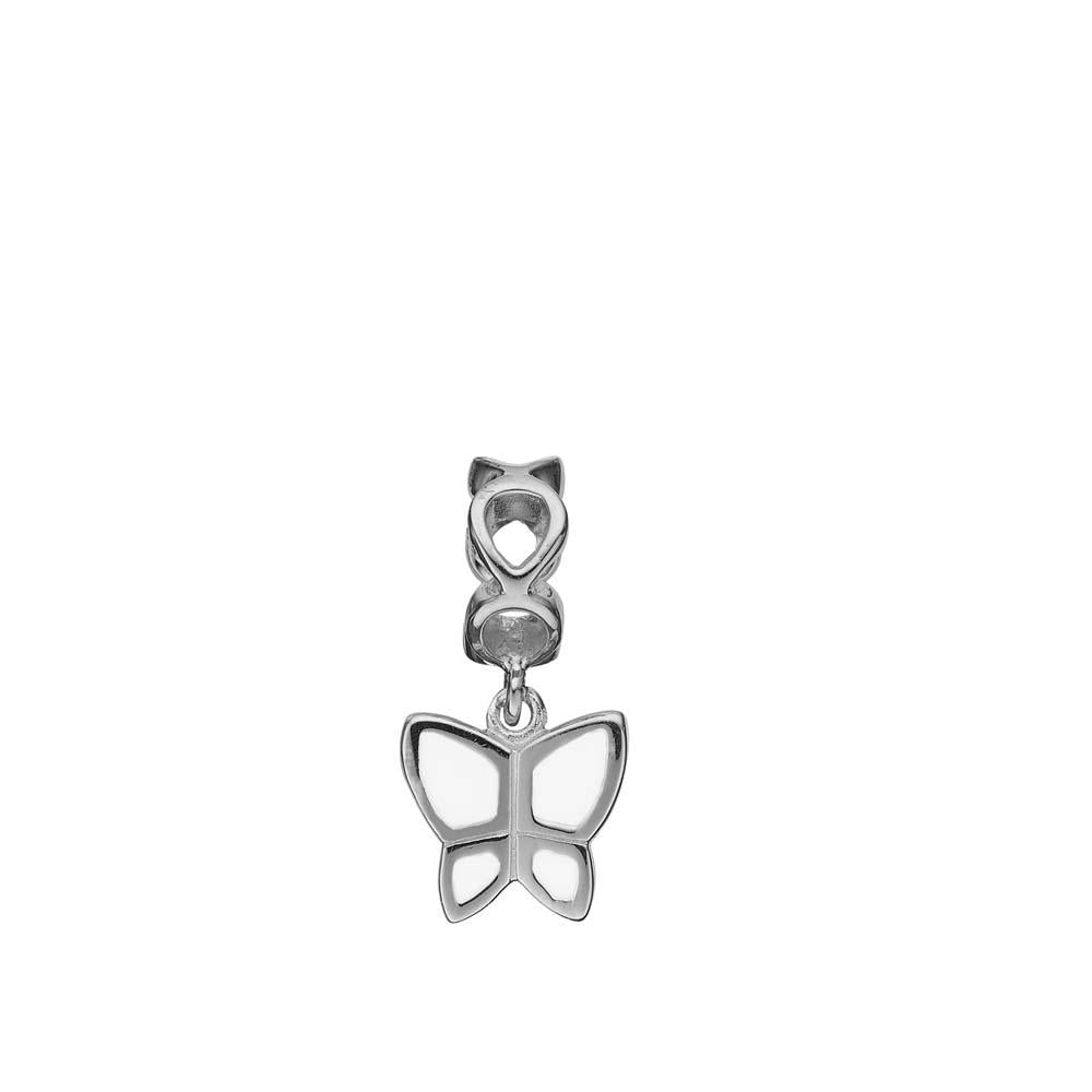 Køb Christina jewelry & watches - Charm, Butterfly Love white, sølv - Modelnr.: 623-S42-white hos Guldsmed Smeds