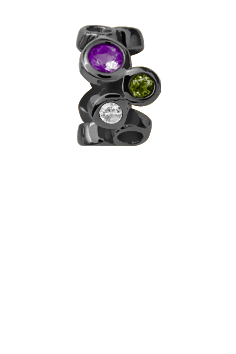 Køb Christina jewelry & watches - Multi Gemstones, black ox - Modelnr.: 630-B08Multi hos Guldsmed Smeds