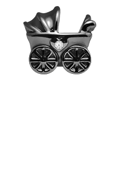 Køb Christina jewelry & watches - Newborn, black ox silver - Modelnr.: 630-B50 hos Guldsmed Smeds