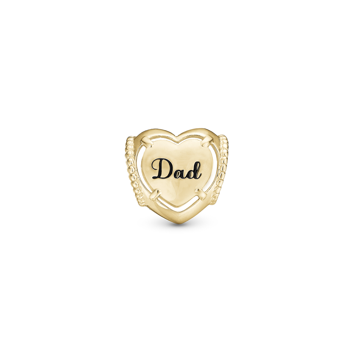 Christina "DAD love You" charm i forgyldt sølv – model 630-G254DAD
