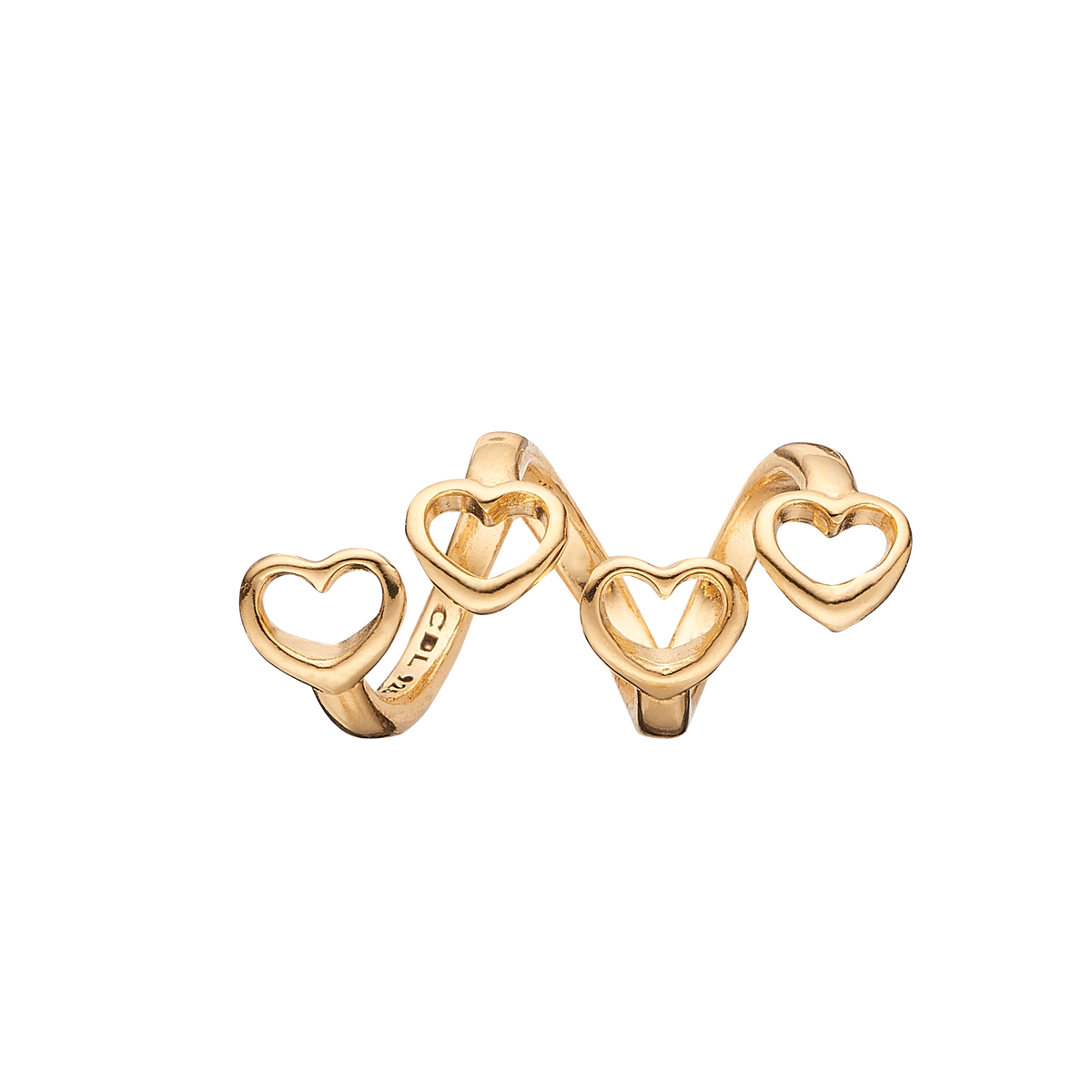 Køb Christina jewelry & watches - Family Hearts, goldpl silver - Modelnr.: 630-G91 hos Guldsmed Smeds