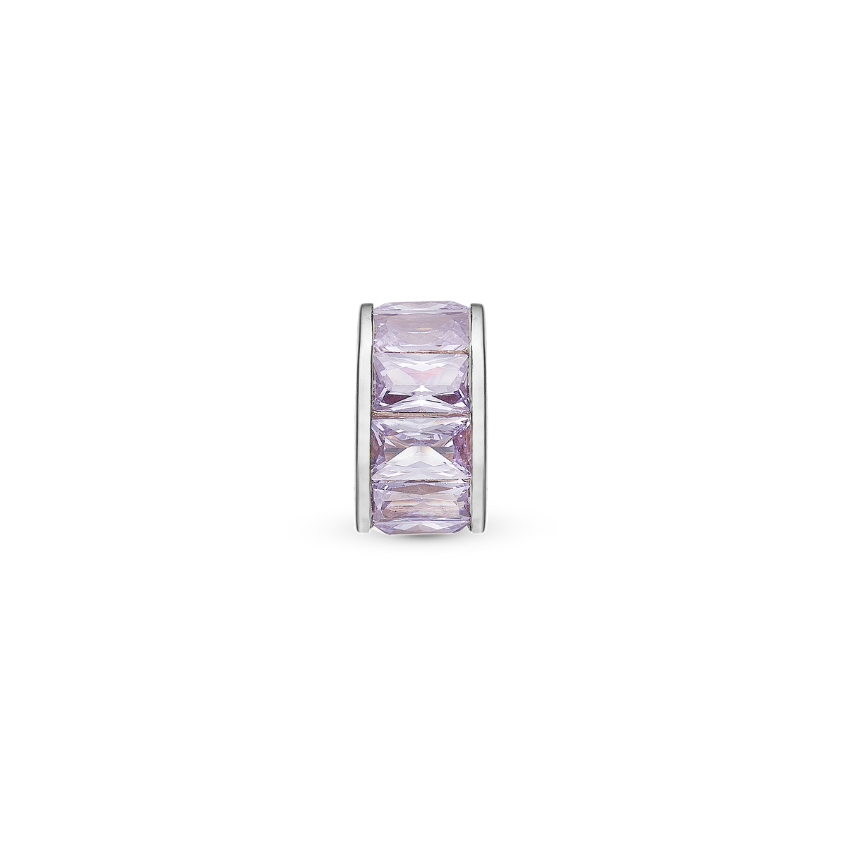 Christina "Lavender Baguette" charm i sølv – model 630-S247LAVENDER