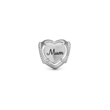 Christina Jewelry - Charm, sølv til læderarmbånd 6 mm "MUM I love You" - Model: 630-S254Mum