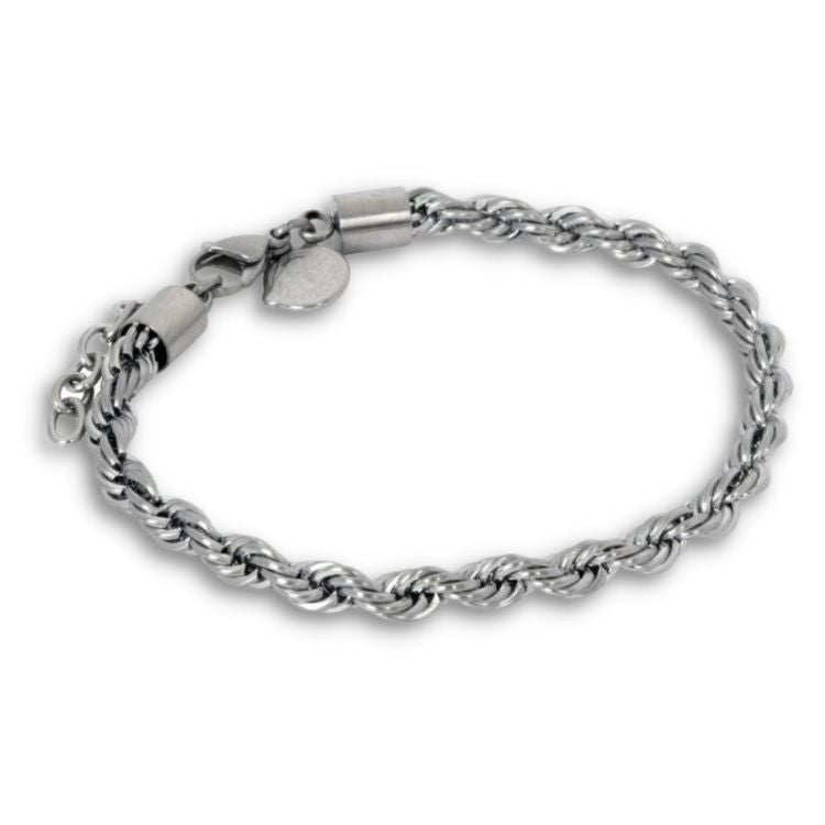 By Billgren - Herrearmbånd i stål, cordel - Model: 8237