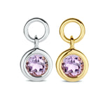 Spirit Icons - Vedhæng til hoops - 14 kt. guld med lilla amethyst - Model: 64106
