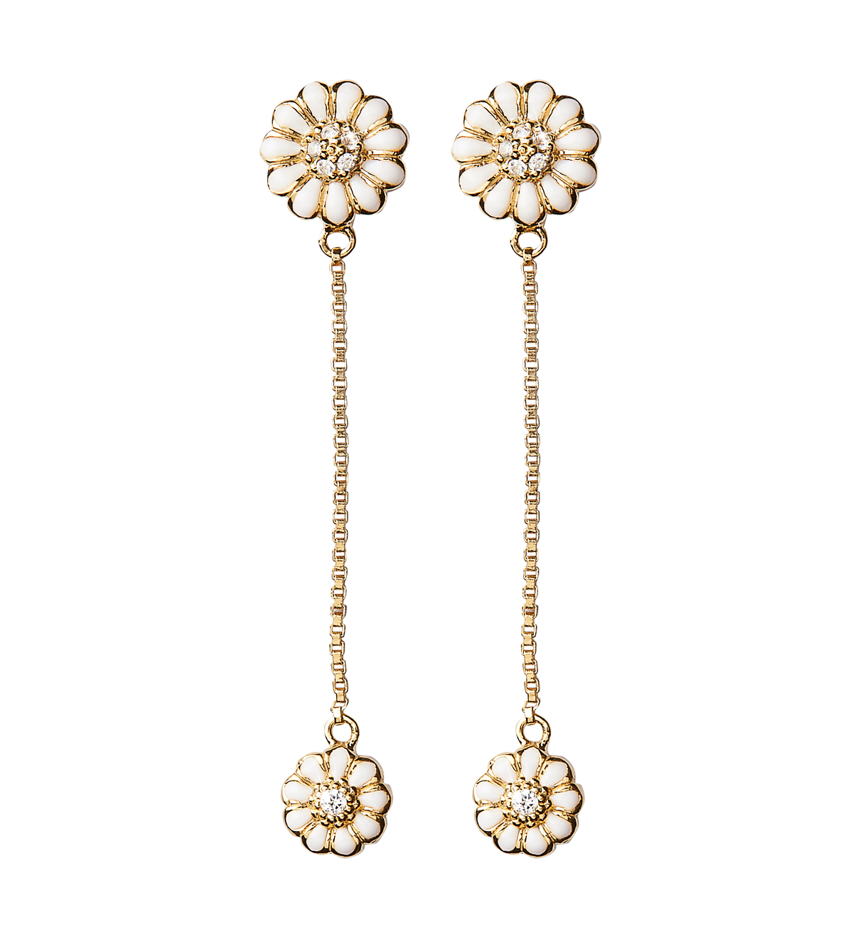 Køb Christina jewelry & watches - 8 mm Flying Marguerites, forgyldt sølv - Modelnr.: 670-G05 hos Guldsmed Smeds