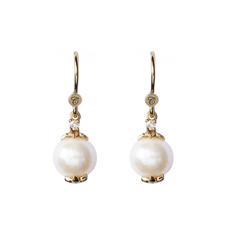 Køb Christina jewelry & watches - Hanging Pearls, ørering, forgyldt sølv - Modelnr.: 670-G07 hos Guldsmed Smeds