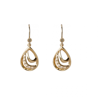 Køb Christina Hangers - Hanging Beauty, ørering, forgyldt sølv - Modelnr: 670-G08 hos Guldsmed Smeds