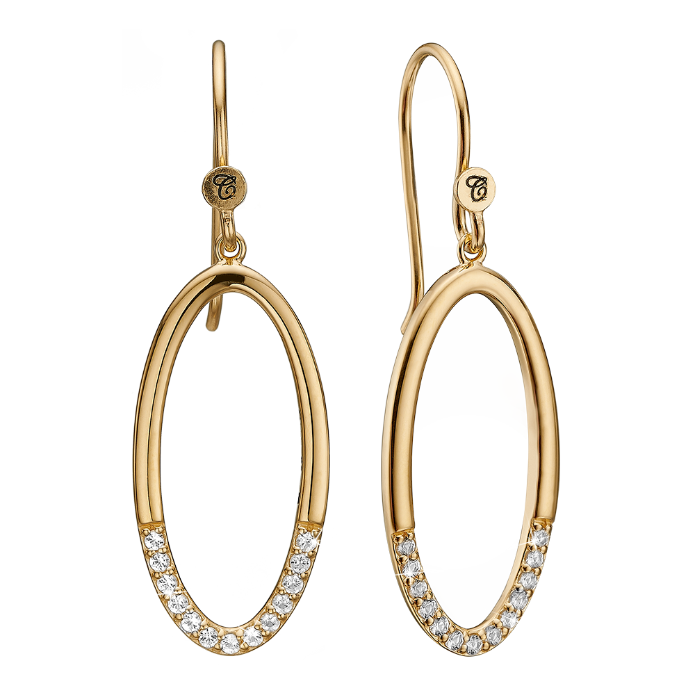 Køb Christina jewelry & watches - Elegance, ørering, forgyldt sølv - Modelnr: 670-G32 hos Guldsmed Smeds