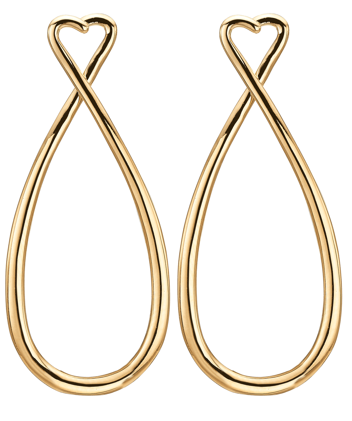 Køb Christina ørering til charms - 50MM - Modelnr.: 670-G50HEART hos Guldsmed Smeds