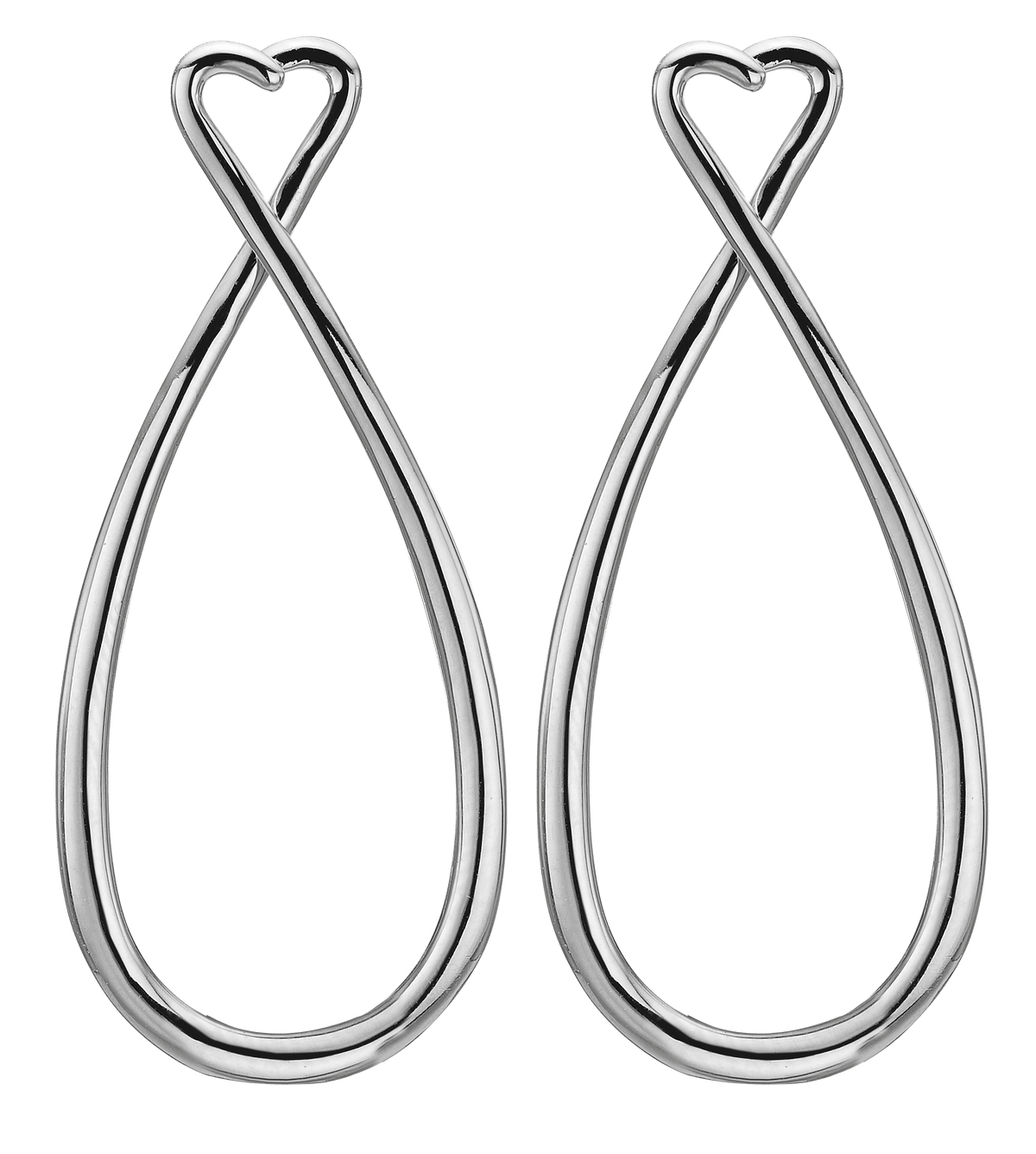 Køb Christina ørering til charms - 50MM - Modelnr.: 670-S50HEART hos Guldsmed Smeds