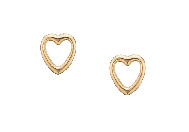 Køb Christina jewelry & watches - Open Hearts, studs, goldpl silver - Modelnr.: 671-G05 hos Guldsmed Smeds