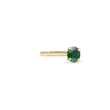 Christina jewelry & watches - Ørestik, forgyldt med grøn syntetisk zirkon - Model: 671-G114green
