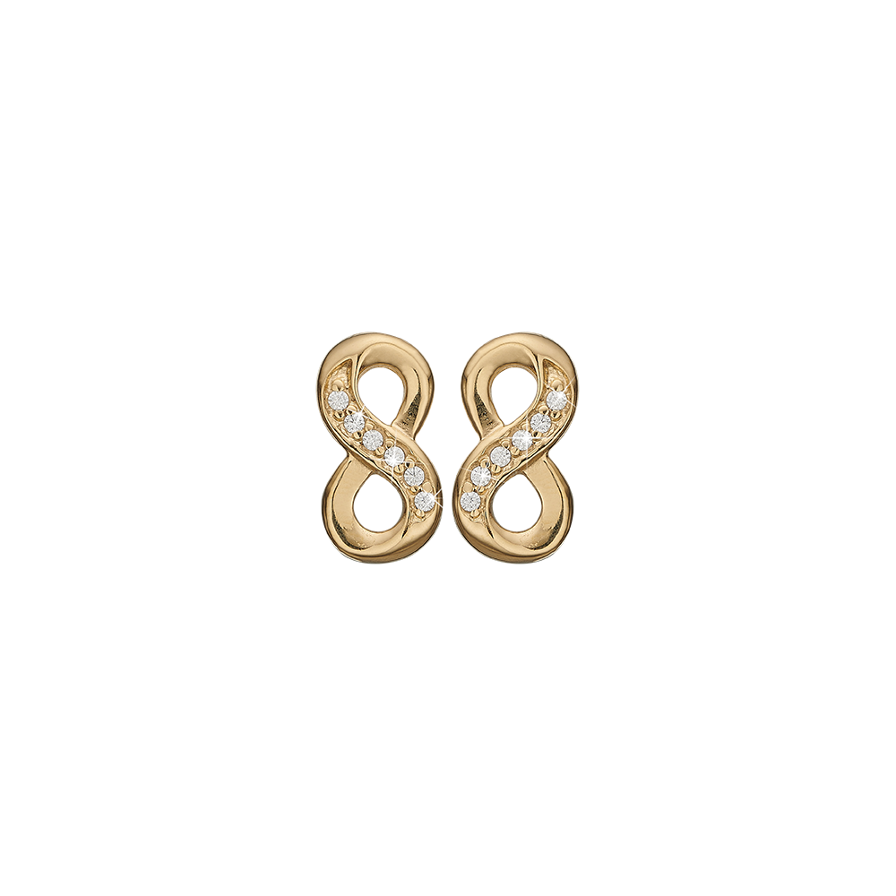 Køb Christina Jewelry & Watches - Eternity, studs, goldpl silver - Model: 671-G65 hos Guldsmed Smeds