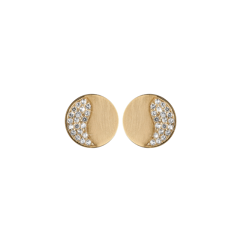 Køb Christina Jewelry & Watches - Moonlight, studs, goldpl silver - Model: 671-G69 hos Guldsmed Smeds