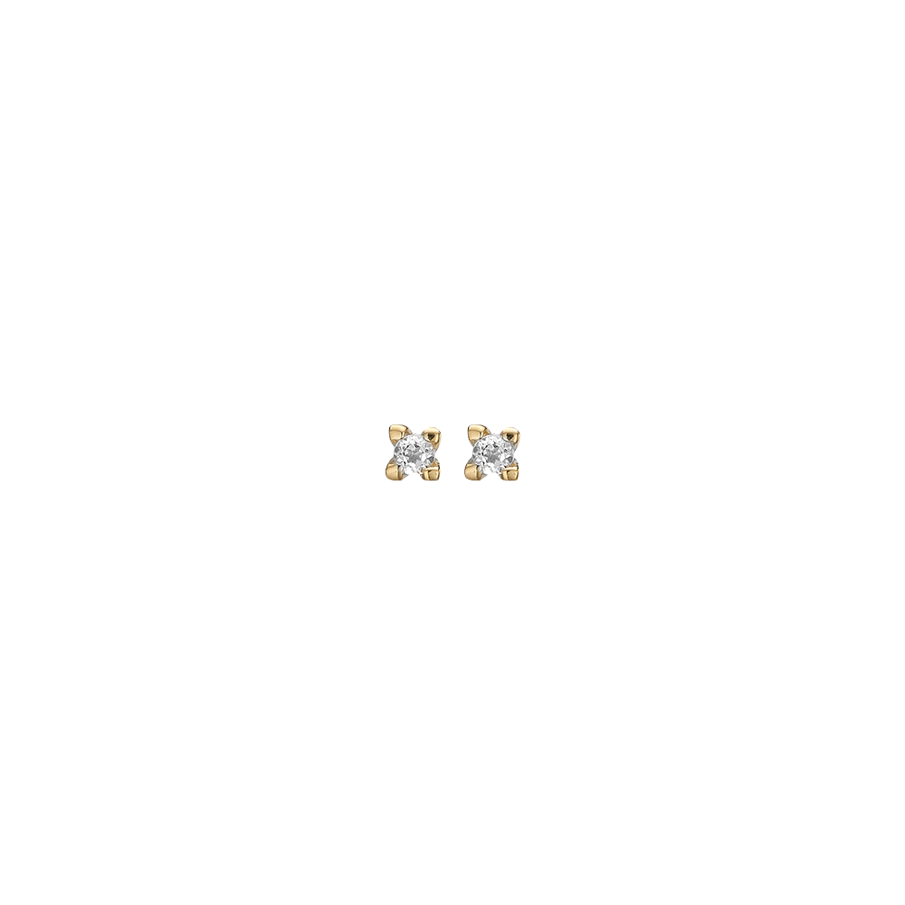 Køb Christina Jewelry & Watches - Labgrown diamond 0,10ct studs, goldpl si - Model: 671-G77 hos Guldsmed Smeds