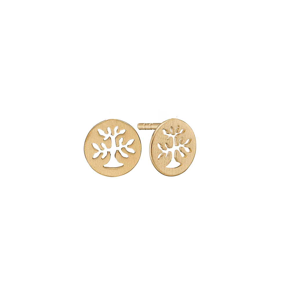 Køb Christina jewelry & watches - Plant a Tree, ørestik, forgyldt sølv - Modelnr: 671-G85 hos Guldsmed Smeds