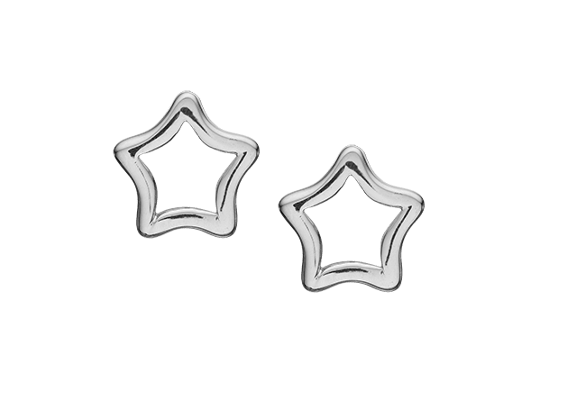 Køb Christina jewelry & watches - Open Stars, stud, silver - Modelnr.: 671-S03 hos Guldsmed Smeds