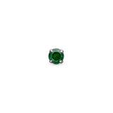 Christina jewelry & watches - Ørestik, sølv med grøn syntetisk zirkon - Model: 671-S114green