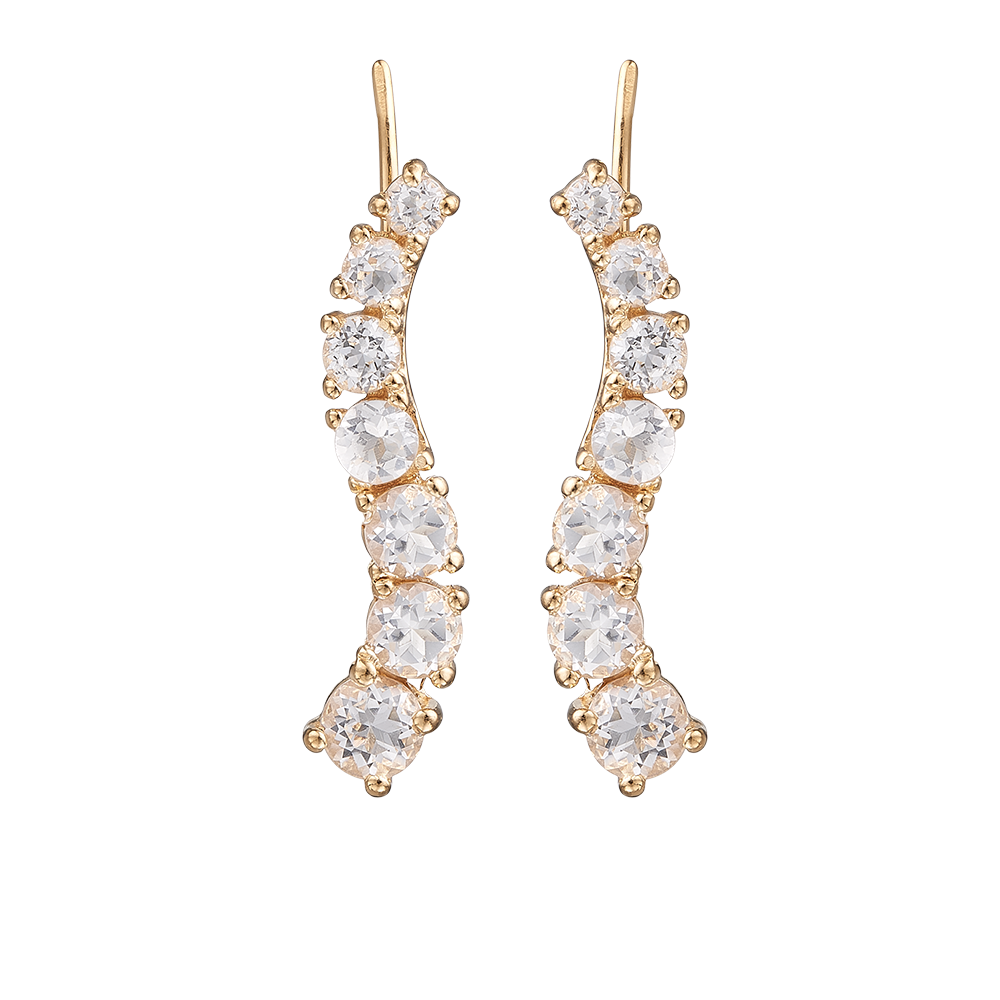 Køb Christina jewelry & watches - Curving Crystals, crawler, forgyldt sølv - Modelnr.: 672-G05 hos Guldsmed Smeds