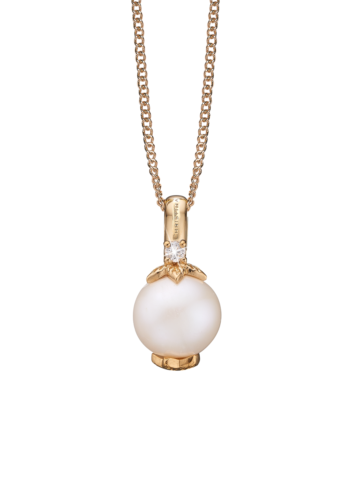 Køb Christina jewelry - Topaz Pearl vedhæng uden kæde, forgyldt - Modelnr.: 680-G21 hos Guldsmed Smeds