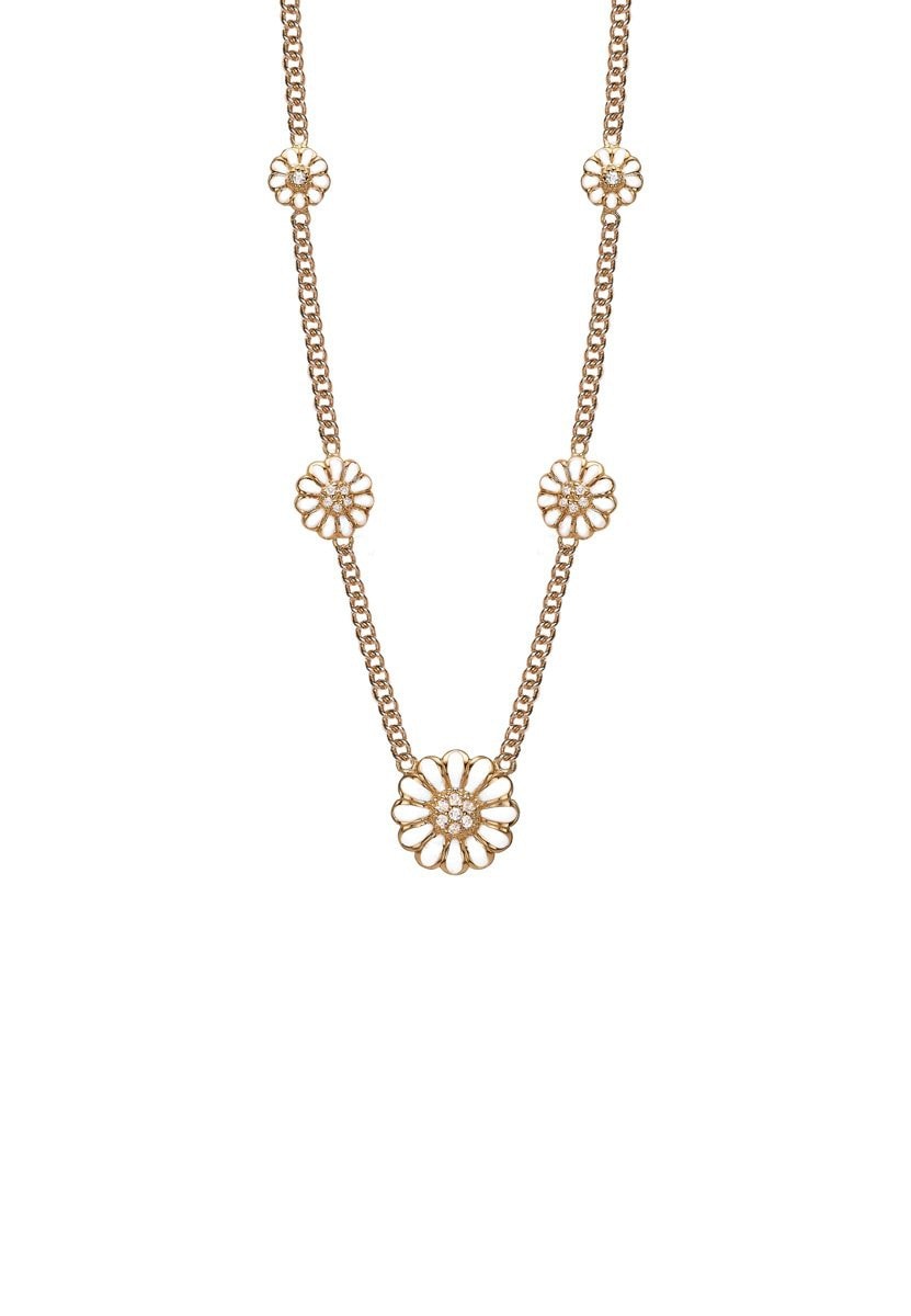 Køb Christina jewelry - marguerite multi halskæde, Forgyldt sølv, 45+ - Modelnr.: 680-G27 hos Guldsmed Smeds