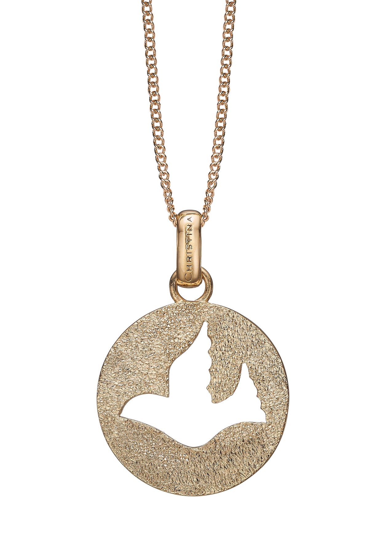Køb Christina jewelry - Dove of Peace, vedhæng uden kæde, forgyldt sølv - Model: 680-G49 hos Guldsmed Smeds