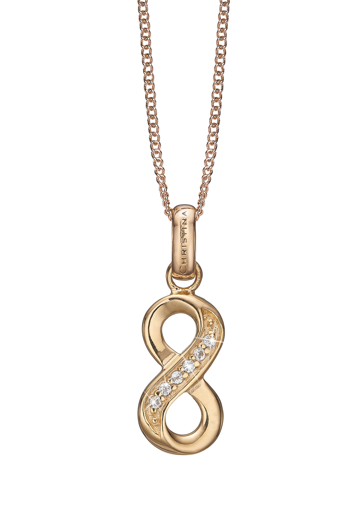 Køb Christina jewelry - Eternity, vedhæng uden kæde, forgyldt sølv - Model: 680-G50 hos Guldsmed Smeds